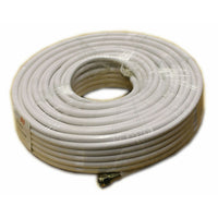 Digiwave 100' RG6 Coaxial Cable, 2" x 9.1" x 9.1", White-Copper clad steel center conductor