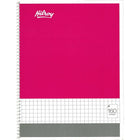 Cahiers #Hilroy à reliure spiralée, quadrillé, 80 feuilles, 8 po x 10 1/2 po, couleurs variées (13038) -Recommandé pour les élèves du primaire, du collège ou du lycée