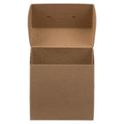 JAM Paper CD Box, 5 x 5.5 x 2.5, Brown Kraft with Metal Edge, 3 Pack-Material: Chipboard