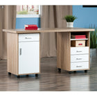 Winsome 18322 Kenner 3-Piece Set Modular Desk, Reclaimed Wood/White Finish-White and Reclaimed Wood Finish