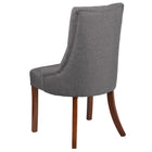 Flash Furniture 2 pièces Chaise tuftée de la série HERCULES Paddington en tissu gris-Rembourrage en tissu gris