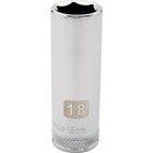 Dynamic Tools 1/2" Drive 6 Point Metric, 32mm Deep Length, Chrome Finish Socket-Size: 32 mm