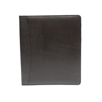 Ashlin LUCCA Executive 2" 3-Ring Binder, Black , (P7207C-08-01)-Executive 3-ring binder with horizontal pocket on left hand side