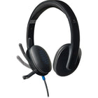 Logitech H540 USB Headset-Adjustable microphone reduces background noises so you can experience crystal-clear chatting