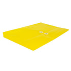 JAM Paper Plastic Envelopes with Button and String Tie Closure, Legal Booklet, 9.75 x 14.5, Yellow Poly, 12 Pack (219B1YE)-For work efficiency, use blue plastic button and string envelopes to categorize and colour code files