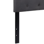 Flash Furniture Cambridge Tufted Upholstered Queen Size Headboard - Dark Grey Fabric-Dark Grey Fabric Upholstery