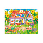 Crocodile Creek Chicken Coop House Puzzle - 50 Pieces-Beautifully illustrated artwork on both puzzle and shaped storage box.