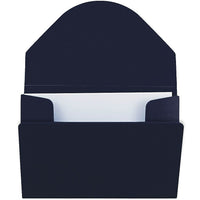 JAM Paper Plastic Business Card Case, Navy Blue, 100 Pack (291618968B)-Navy blue