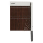 Swingline ClassicCut 1210W Guillotine Trimmer with EdgeGlow - Wood - 12" - 10 Sheets-Solid wood surface is printed with alignment guides to help improve trimming accuracy