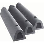 Dock Bumper Solutions, Extruded Rubber Dock Fenders - 3 Pack-Depth: 3-3/4"