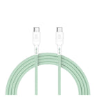 LOGiiX Vibrance Connect 100W USB-C to USB-C - Green-Colourful & durable 1.5m cable to fast charge USB-C devices up to 100W