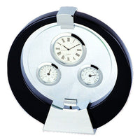Elegance Clock, Thermometer & Hygrometer-Wooden Clock