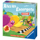 Ravensburger Allez les Escargots (French Edition)-A GREAT STARTER GAME: Go Snails is a game with simple rules and easy to explain, it gently introduces children to the first rules of board games (waiting your turn, respecting that of others, etc.) - 6 wooden snails and the 2 wooden dice are suitable for little hands