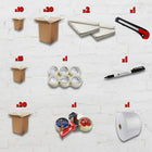 Canpaco Moving Kit For 2-3 Bedroom House - 12" L x 12" W x 12" H-15 small boxes (12"H x 12"W x 12"D)