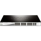 D-Link DGS-1210-28P 24-Port Gigabit PoE Smart Switch w/ 4 SFP Ports-24 Gigabit PoE ports with 4 combo SFP ports
