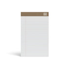 TRU RED Narrow Ruled Notepad - 5" x 8" - White - 50 Sheets/Pad - 12 Pack-Narrow ruled pads provide you with more lines to write down important information