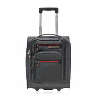 Air Canada 16" Underseater Softside Luggage - Grey-600D polyester