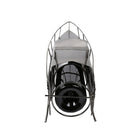 Truu Design Yacht Natural Finish Iron Wine Holder, 15 x 7 inches, Silver-Feature: attention to detail and intricately designed