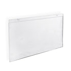 Azar Displays 17" x 11" Horizontal Wall Mount Acrylic Sign Holder, Clear, 10 Pack (162709)-Can be used on pegboard, slatwall, gridwall, or on a wall with screws