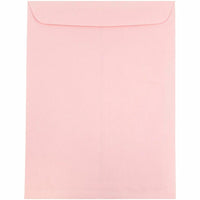 JAM Paper Open End Catalog Envelopes - 9" x 12" - Baby Pink - 50 Pack -Colour: Baby Pink