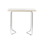 Archyi Dry Erase High Top Table, Douro Collection, 43" x 48" x 28", White-Stable chromed tubular steel legs