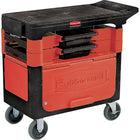 Rubbermaid - Chariots De Travail Trades A/Compartiment, 2 Tiroirs, 38po Lo X 19-1/4po La X 33-3/8po H, Noir-Couleur Noir