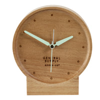 General Supply Goods + Co - Horloge de bureau en bois-Matériau : Bois
