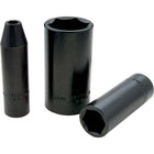 Gray Tools 17mm X 1/2" Drive, 6 Point Deep Length, Impact Socket-Size: 17mm