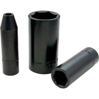 Gray Tools 17mm X 1/2" Drive, 6 Point Deep Length, Impact Socket-Size: 17mm