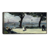 Designart William Glacken, East River Park Canvas Art Print, (PT5010-32-16)-Print