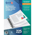 QuickFit Ultra Heavy Weight Top Load - Sheet Protectors - Clear - 225 Pack-Sheet/ Document Protector