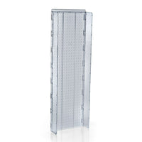 Azar Displays 44" x 13.75" Pegboard Powerwing Display, Clear (700352-CLR)-For mounting onto pegboard or slat wall