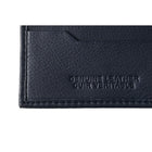 Champs Black Label Leather RFID Flip-up Passcase Wallet, Navy-Double bill compartment