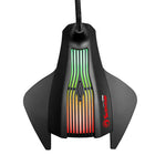 Marvo MIC-01 USB Powered 7-Colour and RGB LED Gaming Microphone, Black-7 colour lighting