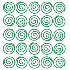JAM Paper Colored Circular Paper Clips - Green - 2 Packs of 50-Size: 1 inch (Diameter)