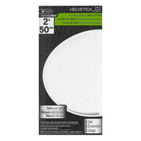 C-THRU 2" Helvetica Vinyl Letters, Caps and Numbers, White, 4 Pack-Simple to use: Create your own sign quickly and easily