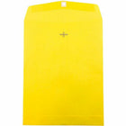  JAM Paper - Enveloppes Colourées pour catalogue à extrémité ouverte - 10 x 13 - avec fermeture à fermoir - jaune recyclé - paquet de 50-Enveloppe jaune