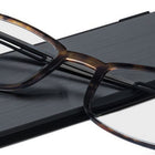 ThinOptics FrontPage Brooklyn Reading Glasses - +1.00 Strength - Tortoise with Milano Black Case-Quality: We use the same lens material regularly used in high-end prescription glasses. The lenses are made by one of the most advanced optical lens manufacturers in the world.