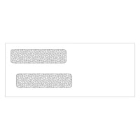 Deluxe Double Window Self-Seal Confidential Envelopes, 8-5/8" x 3-5/8", 500 Pack (92663-500)-Double window, self seal