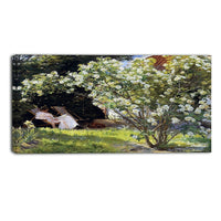 Designart P.S. Kroyer, Kroyer Seated in the Deckchair Canvas Art Print, 3 Panels, (PT5027-40-20)-Print