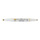 Zebra Mildliner Double Ended Pen-Style Highlighter - Mild Gold-Mild water resistant ink is translucent and excellent for layering