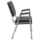 Flash Furniture HERCULES Series Black Antimicrobial Vinyl Bariatric Medical Reception Arm Chair with Panel Back-Stack Quantity: 10
