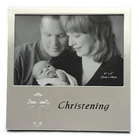 Elegance 6" x 4" Christening Photo Frame-Remember your little one's Christening with your favorite photo that you can display in this darling photo frame.