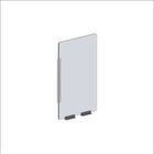 Mark Maker Modular Sneeze Guard Side - Acrylique transparent 1/4" - panneau 11,5" Lx31,5"H - 2 traverses inférieures de 4"-Nos côtés modulaires transparents doivent être combinés avec les façades modulaires comme une extension pour une protection supplémentaire.