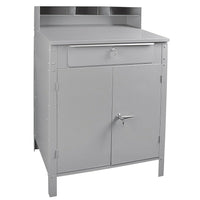 Kleton Shop Desk, Cabinet Style-Durable carbon steel construction