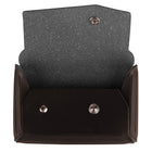 JAM Paper Leather Business Card Case, Angular Flap, Dark Brown, 5 Pack (2233317458g)-Dimensions: 2-1/2"(H) x 4"(W) x 3/4"(D)