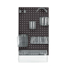 Azar - Kit d'organisateur de mur de panneaux perfacturés de 10 pièces avec un panneau et un assortiment accessoire - noir-Vendu en multiples de: 1