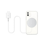 LOGiiX Piston Connect Mag MagSafe Charger - 1.5M - Silver-Braided 1.5m USB Type-C cable to prevent breaking and fraying
