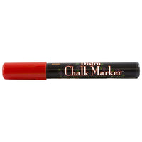 JAM Paper Marvy Uchida Liquid Chalk Markers Erasable Dustless - Broad Point - Red-These versatile Chalk Markers can be used on any non-porous surface such as: Whiteboards, Lightboards, Chalkboards, Windows, Windshields, and more!