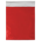JAM Paper Enveloppes ouvertes en aluminium à fermeture « pelez et scellez », 9 x 12 po, rouge, 100/pqt-Ouverture : extrémité ouverte
